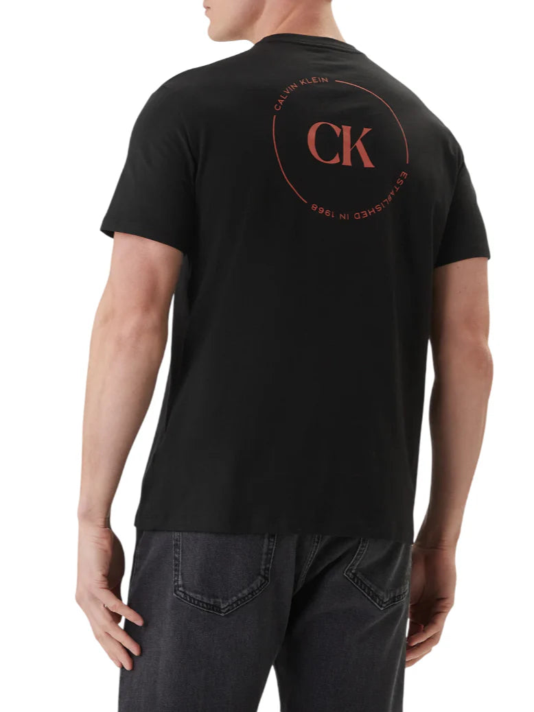 Calvin Klein Jeans T-shirt uomo manica corta con logo nero LV04RF801G UB1 Calvin Klein Jeans 