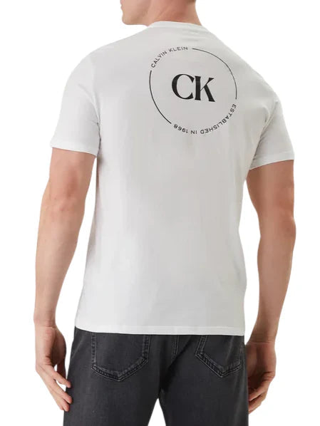 Calvin Klein Jeans T-shirt uomo manica corta con logo bianco LV04RF801G YAF Calvin Klein Jeans 
