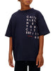 Calvin Klein Jeans T-shirt bambino manica corta stampa logo blu