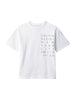 Calvin Klein Jeans T-shirt bambino manica corta stampa logo bianco