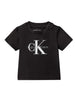 Calvin Klein Jeans T-shirt unisex neonato manica corta nero