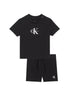 Calvin Klein Jeans completo estivo neonato T-shirt e shorts nero