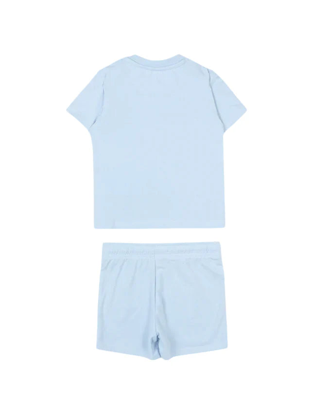 Calvin Klein Jeans completo estivo neonato T-shirt e shorts celeste LVCKSJI09B C1O Calvin Klein Jeans 