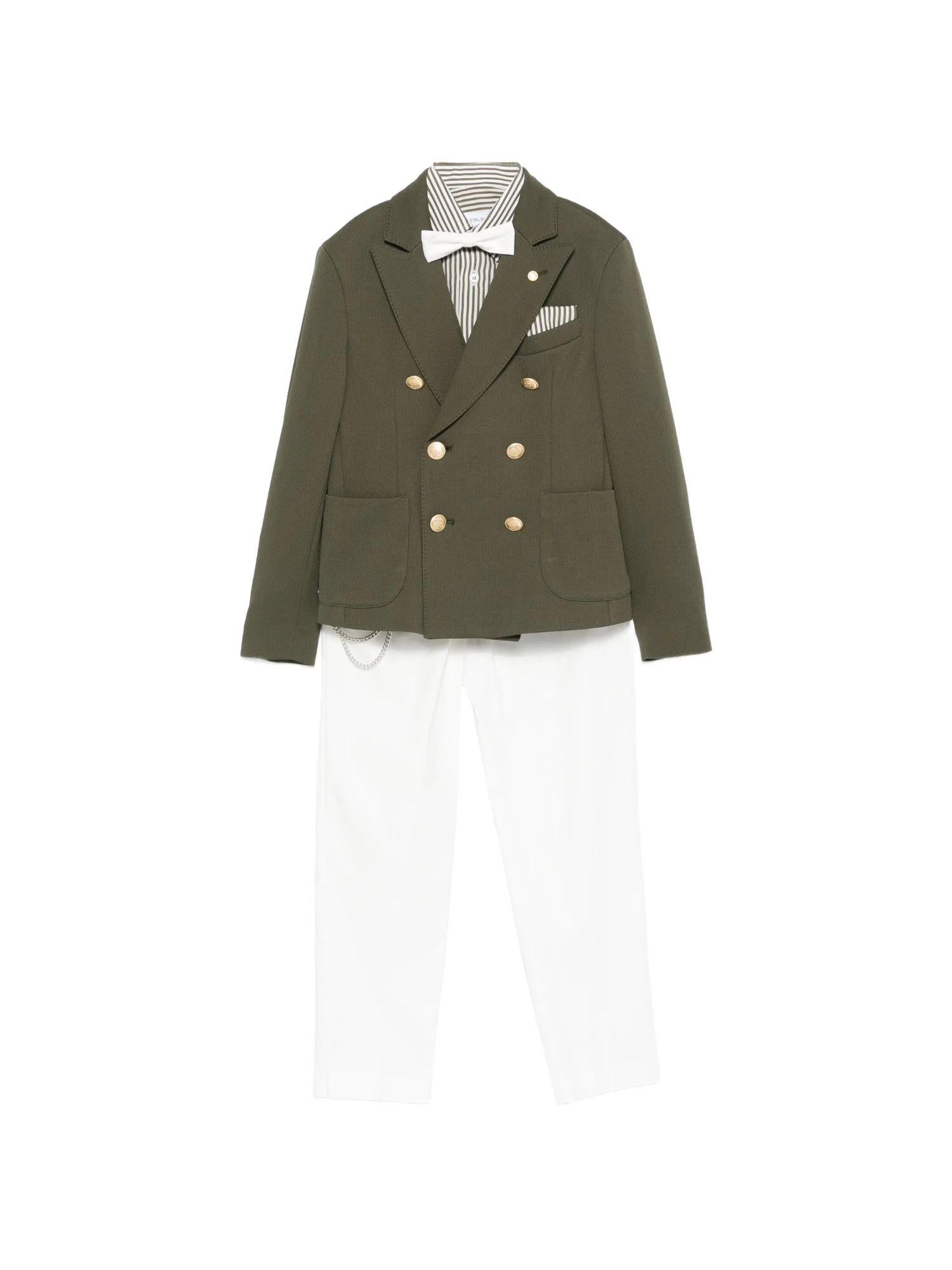Colori Chiari completo elegante giacca pantaloni camicia verde bianco MJ508369-4906 39 COLORICHIARI 