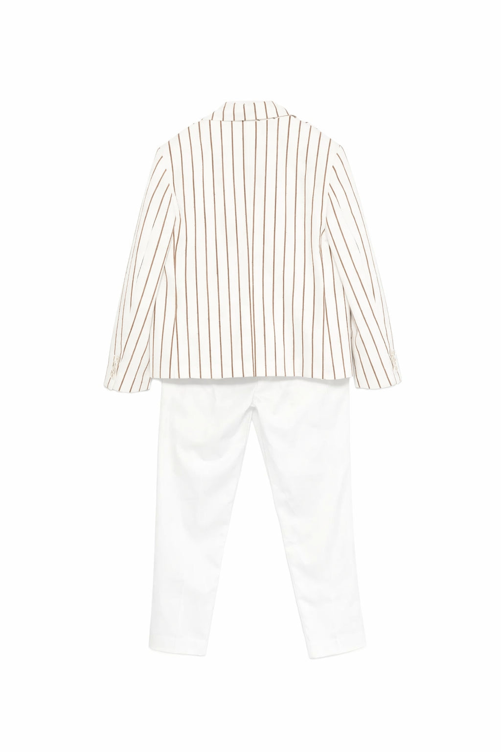 Colori Chiari completo elegante gessato bambino bianco cammello MJ508374-4911 28 COLORICHIARI 