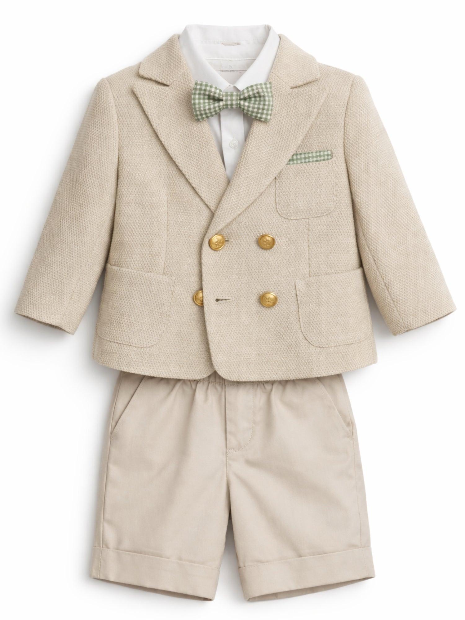 Colori Chiari completo elegante neonato giacca camicia bermuda beige MN508457-4900 26 COLORICHIARI 