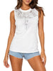 County of Milan T-shirt smanicata con stampa iconica laminata bianco