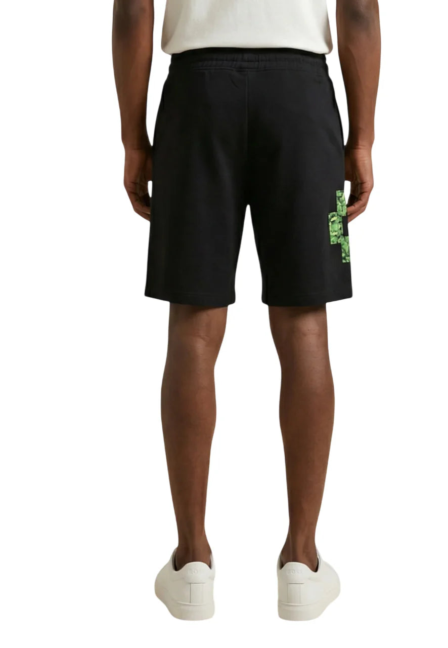 County of Milan bermuda uomo con stampa logo nero CMMABE072 110 COUNTY OF MILAN 