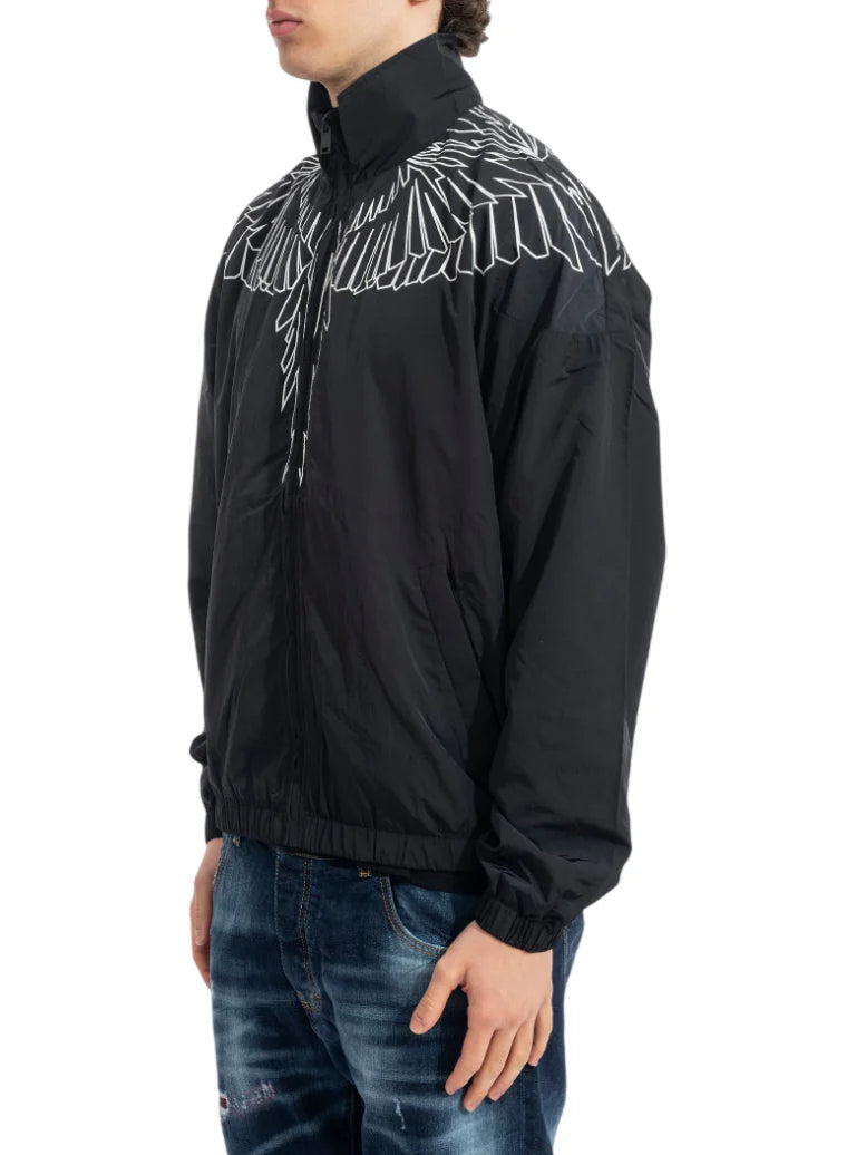 County of Milan giubbino uomo in nylon stampa iconica nero CMMAJK075 110 COUNTY OF MILAN 
