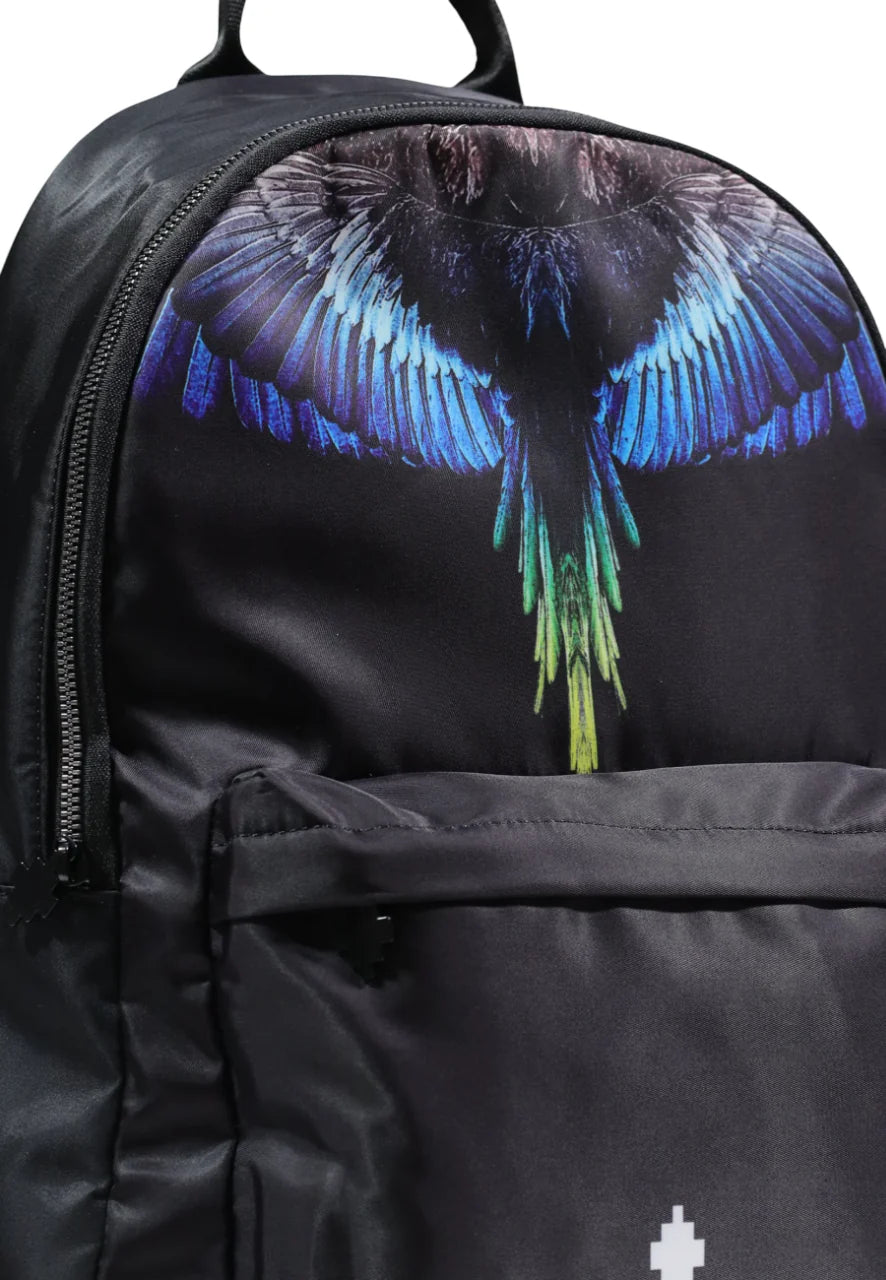 County of Milan zaino uomo in nylon con stampa iconica nero COMAS260309 BLACK-ROYAL WINGS COUNTY OF MILAN 
