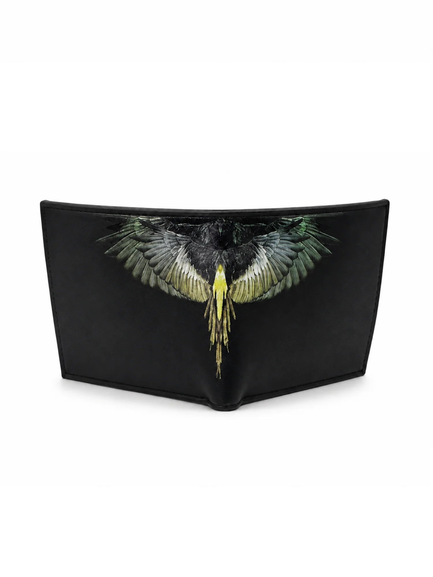 County of Milan portafogli uomo in ecopelle stampa iconica nero COMAS260389 BLACK-YELLOW WINGS COUNTY OF MILAN 