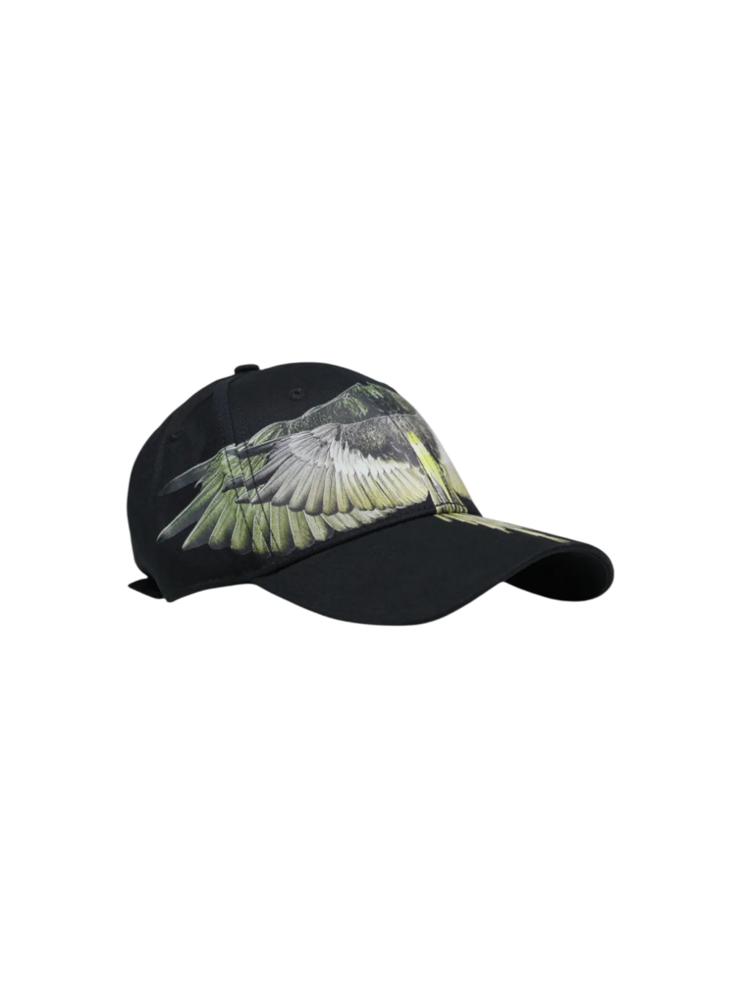 County of Milan cappello con visiera stampa iconica nero COMAS260488 BLACK-YELLOW WINGS COUNTY OF MILAN 