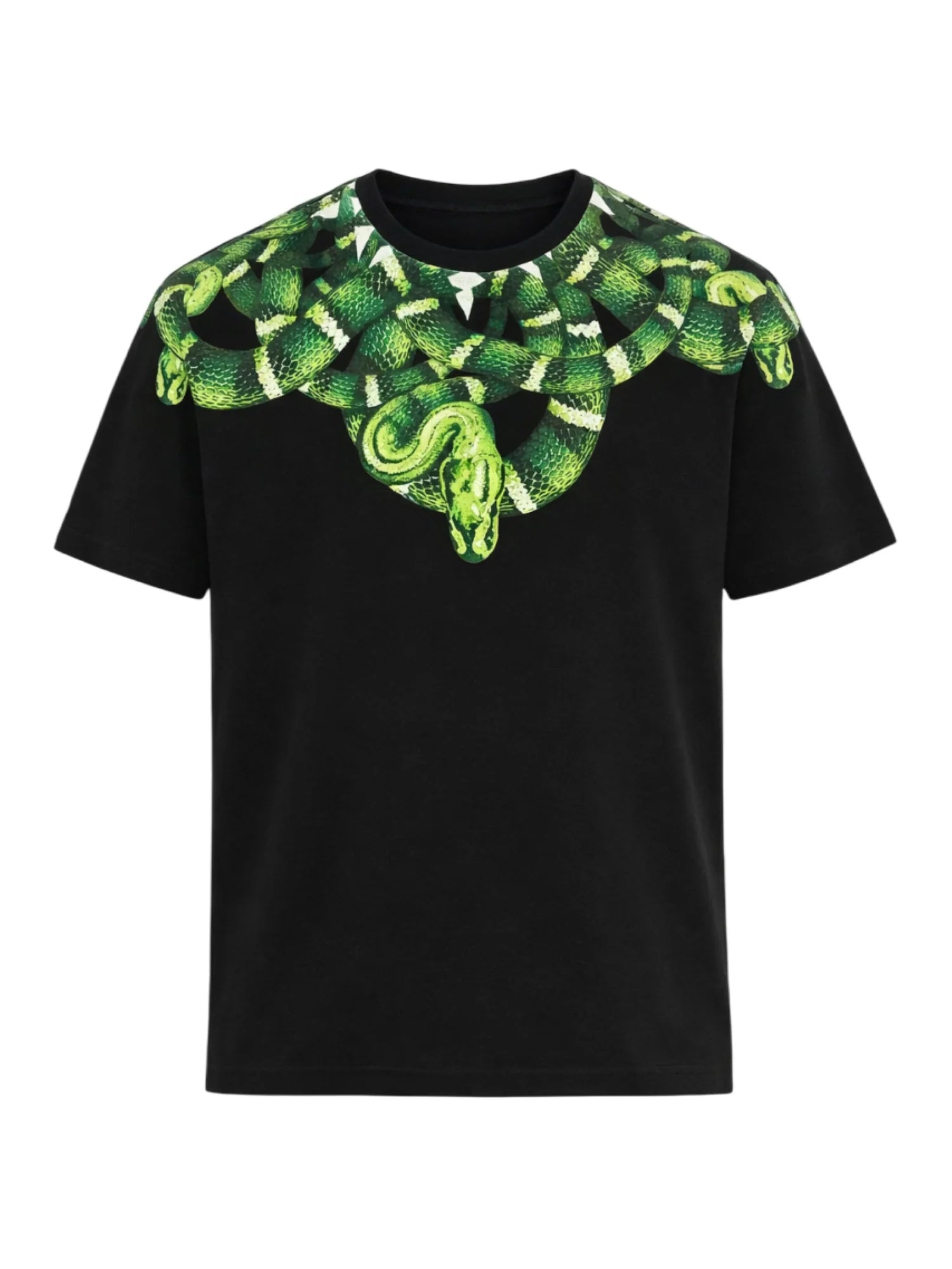 County of Milan T-shirt bambino in jersey stampa snake nero S6CMJBTH009 110 COUNTY OF MILAN KIDS 