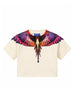 County of Milan T-shirt bambina crop stampa iconica panna