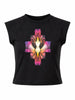 County of Milan T-shirt bambina con stampa iconica nero