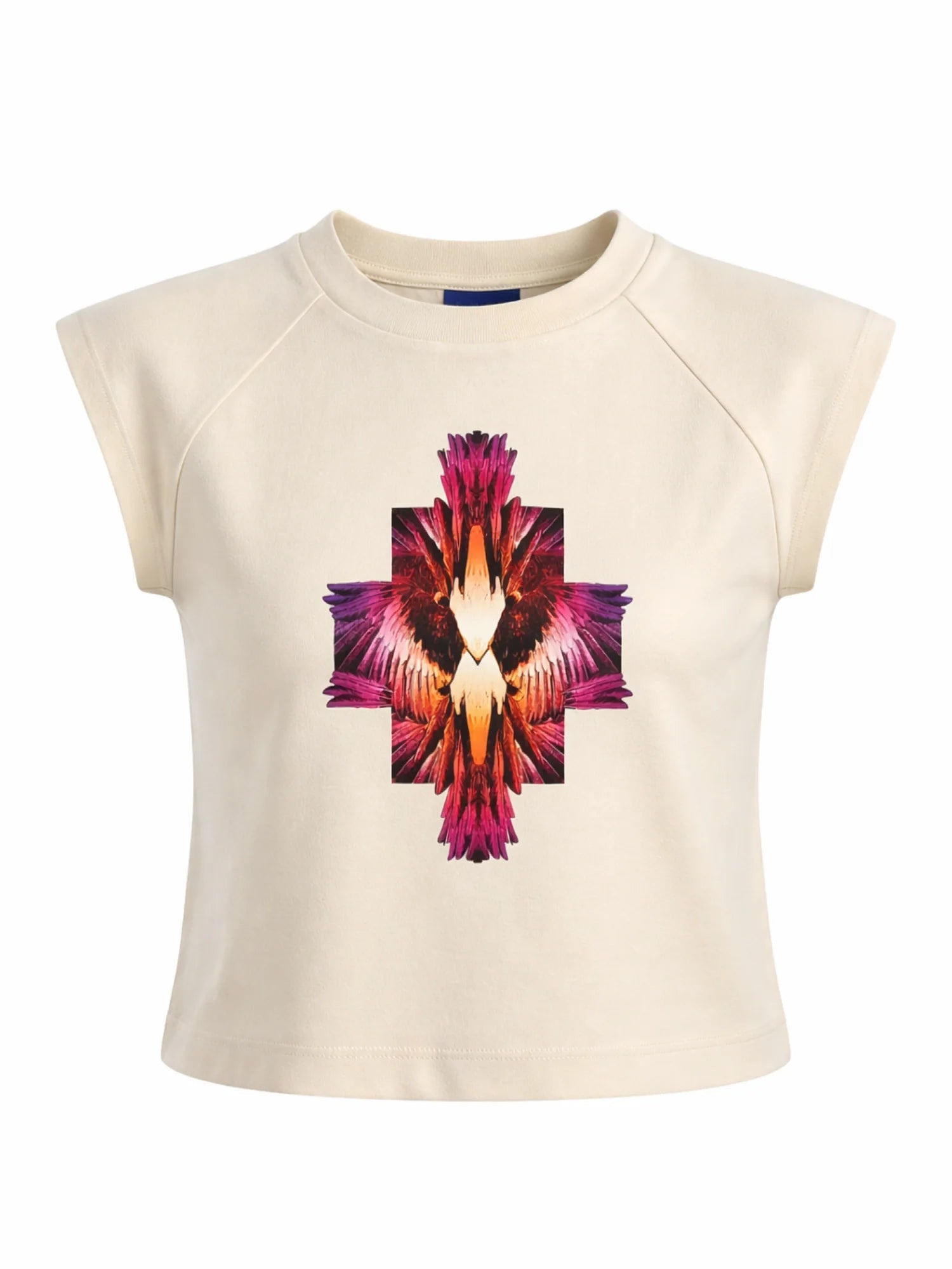 County of Milan T-shirt bambina con stampa iconica panna S6CMJGTH086 412 COUNTY OF MILAN KIDS 