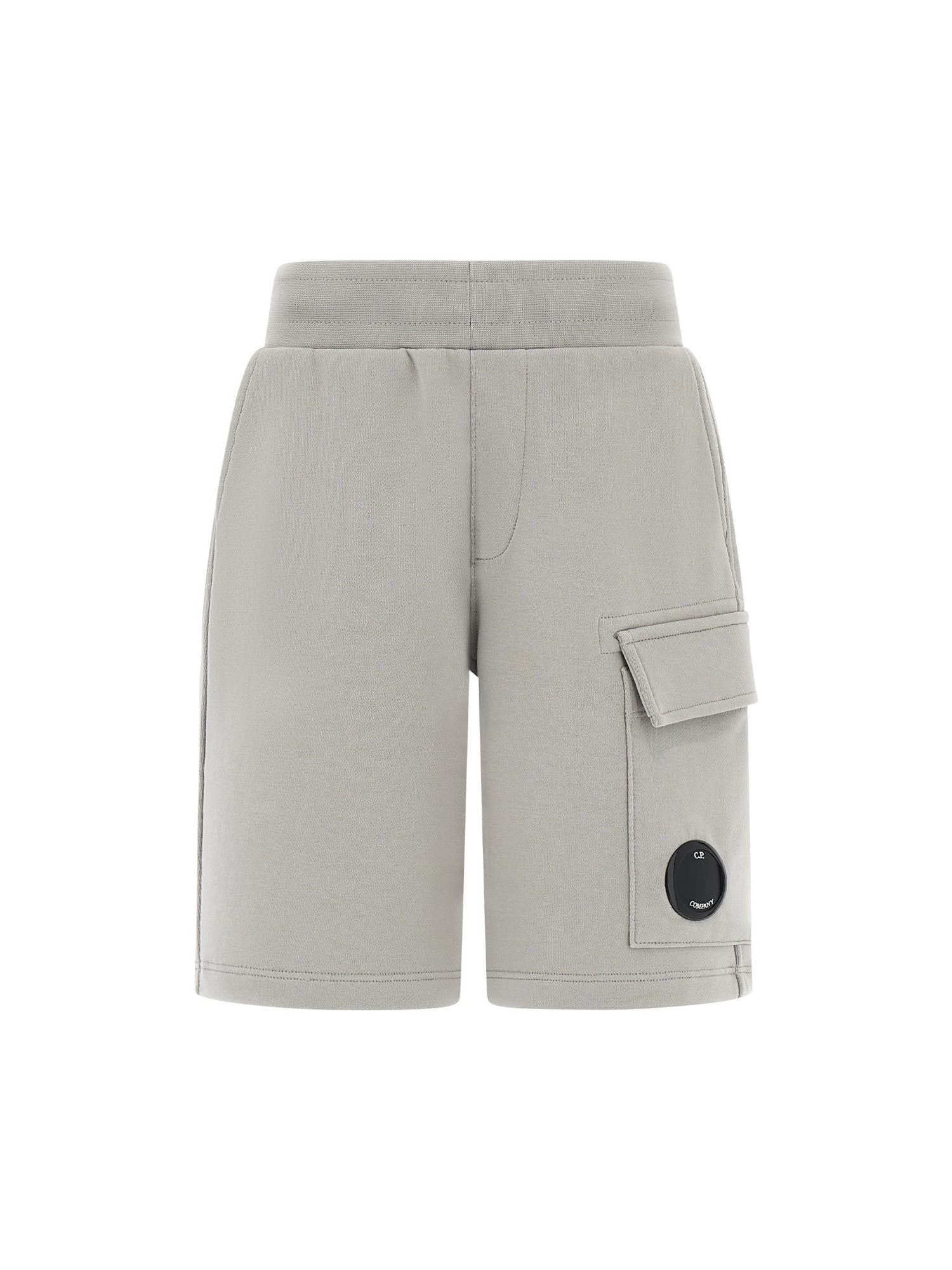 C.P. Company bermuda cargo bambino in felpa grigio CPQ002-LCA69 60069 C.P. COMPANY U16 