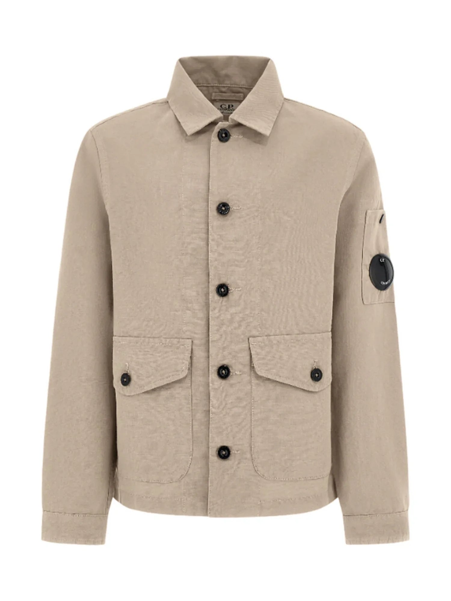 C.P. Company giacca bambino in misto lino beige CUA006-LZC01 20129 C.P. COMPANY U16 