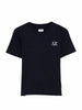 C.P. Company T-shirt bambino manica corta con logo blu scuro
