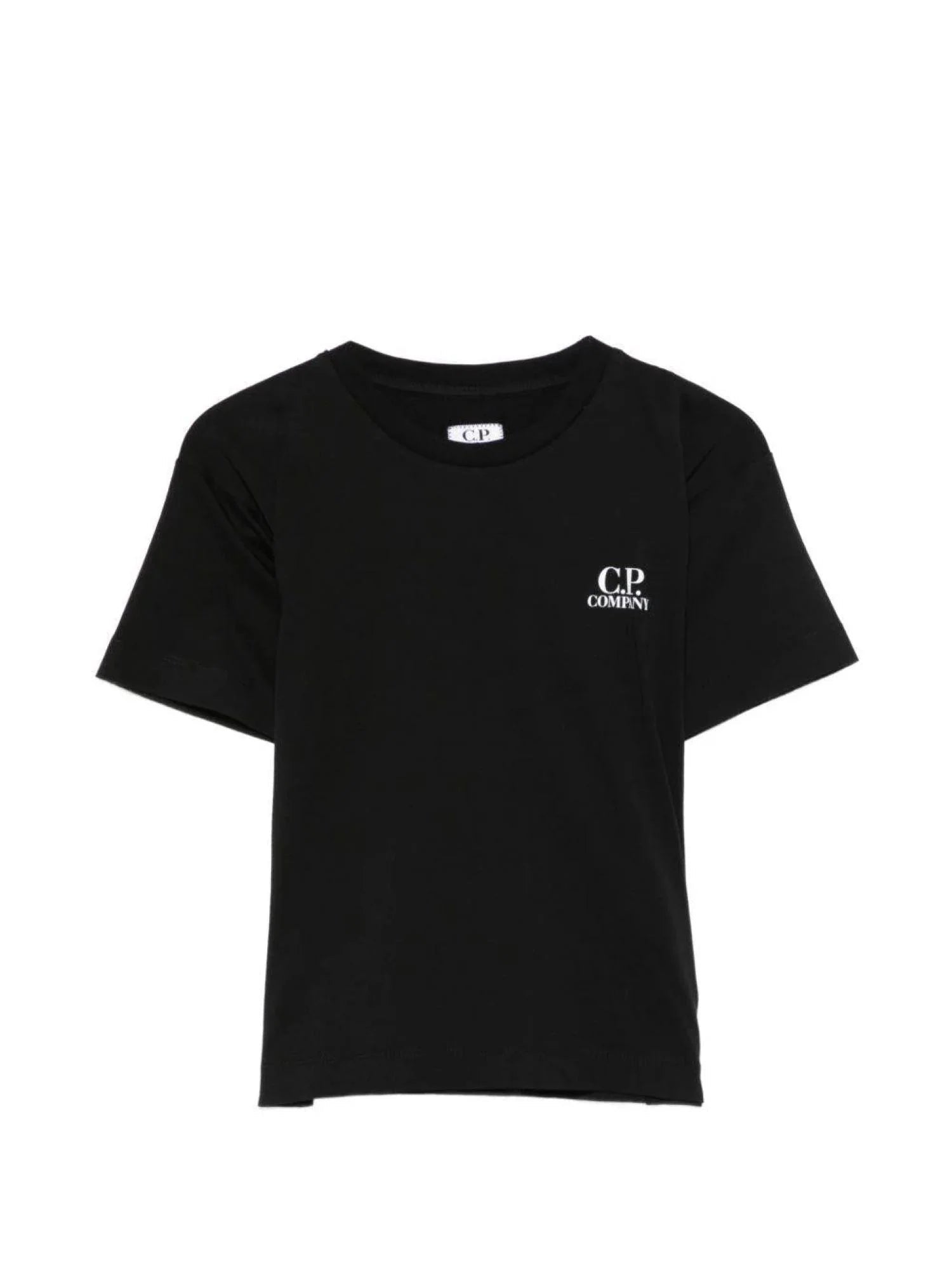 C.P. Company T-shirt bambino manica corta con logo nero CUM00W-LAA17 60100 C.P. COMPANY U16 