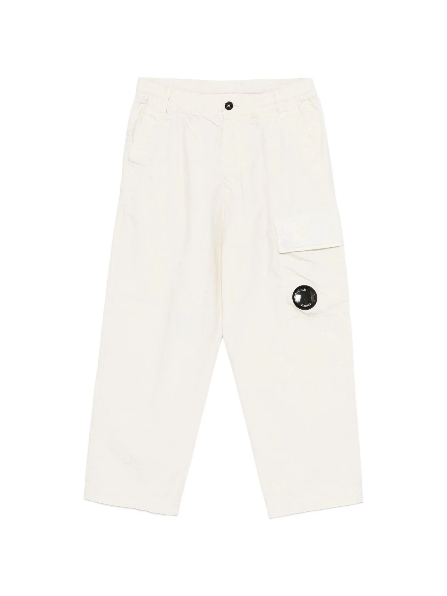 C.P. Company pantaloni bambino in gabardine ecrù CUP014-LLC05 10203 C.P. COMPANY U16 