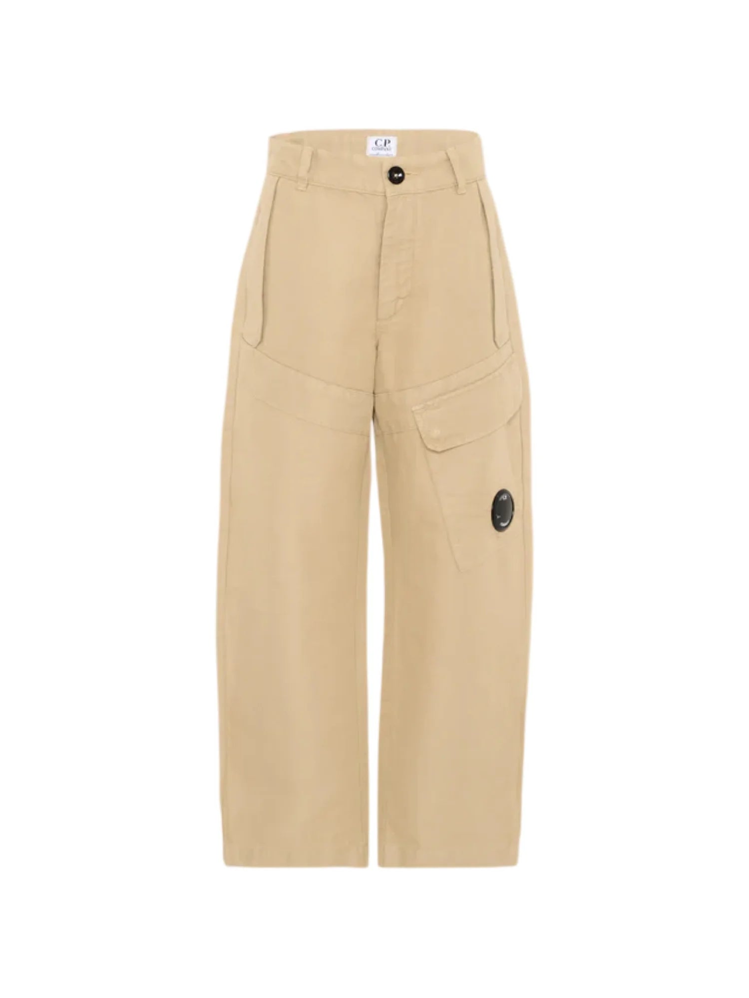 C.P. Company pantaloni cargo bambino misto lino beige CUP015-LZC01 20129 C.P. COMPANY U16 