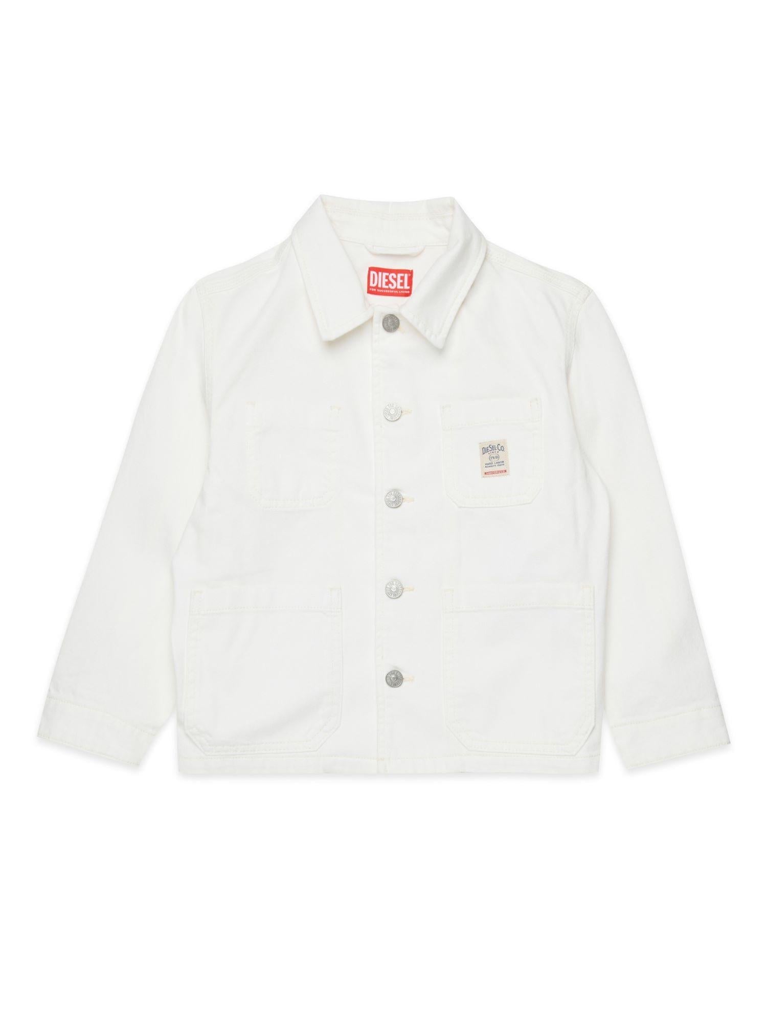 Diesel giubbino unisex in denim bianco J02546-KXBRZ K141 DIESEL 