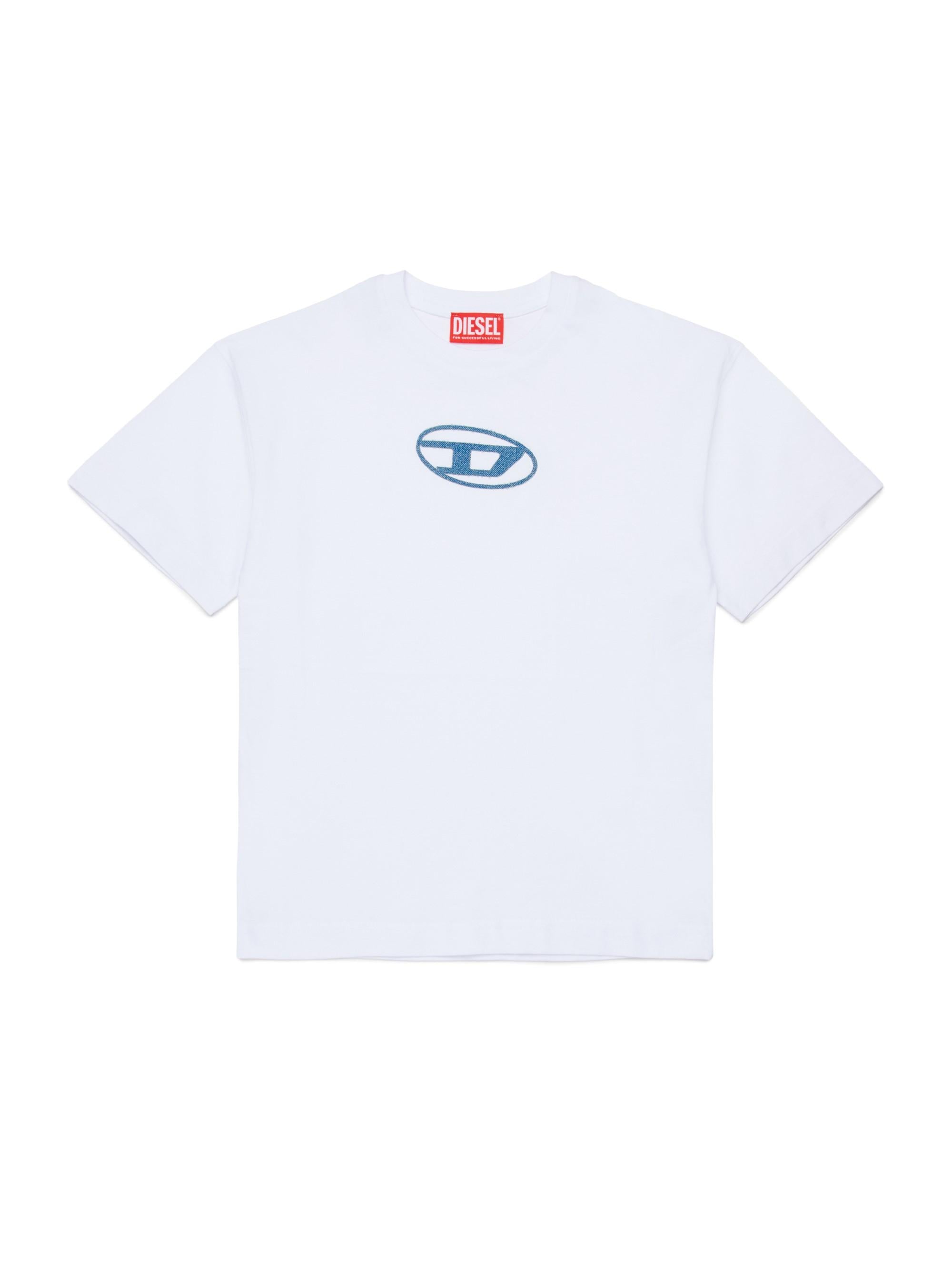 Diesel T-shirt manica corta bambino bianco J02590-0GRAI K100 DIESEL 