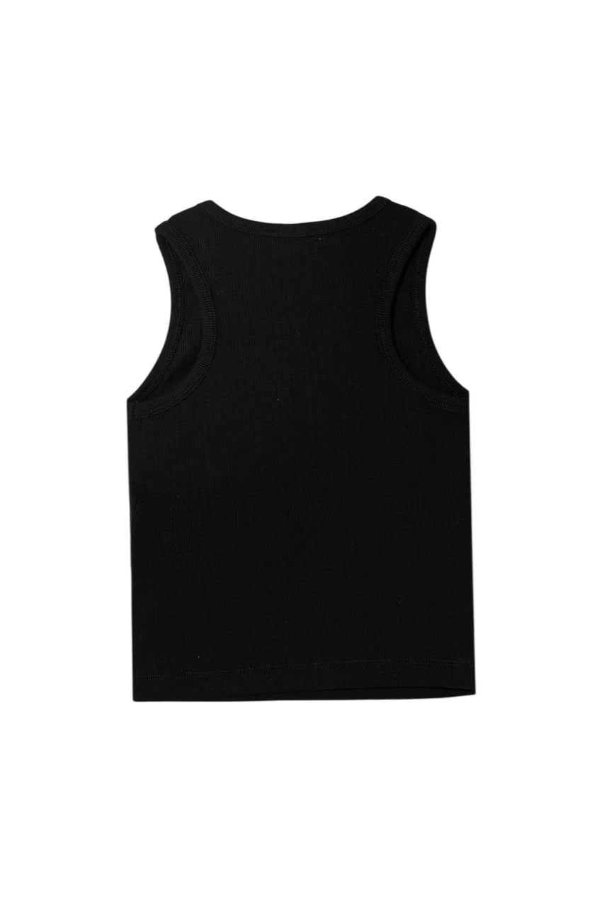 Diesel canotta bambina a costine nero J02594-KYAZY K900 DIESEL 