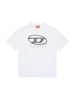 Diesel T-shirt bambino manica corta con logo bianco