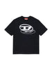 Diesel T-shirt bambino manica corta con logo nero