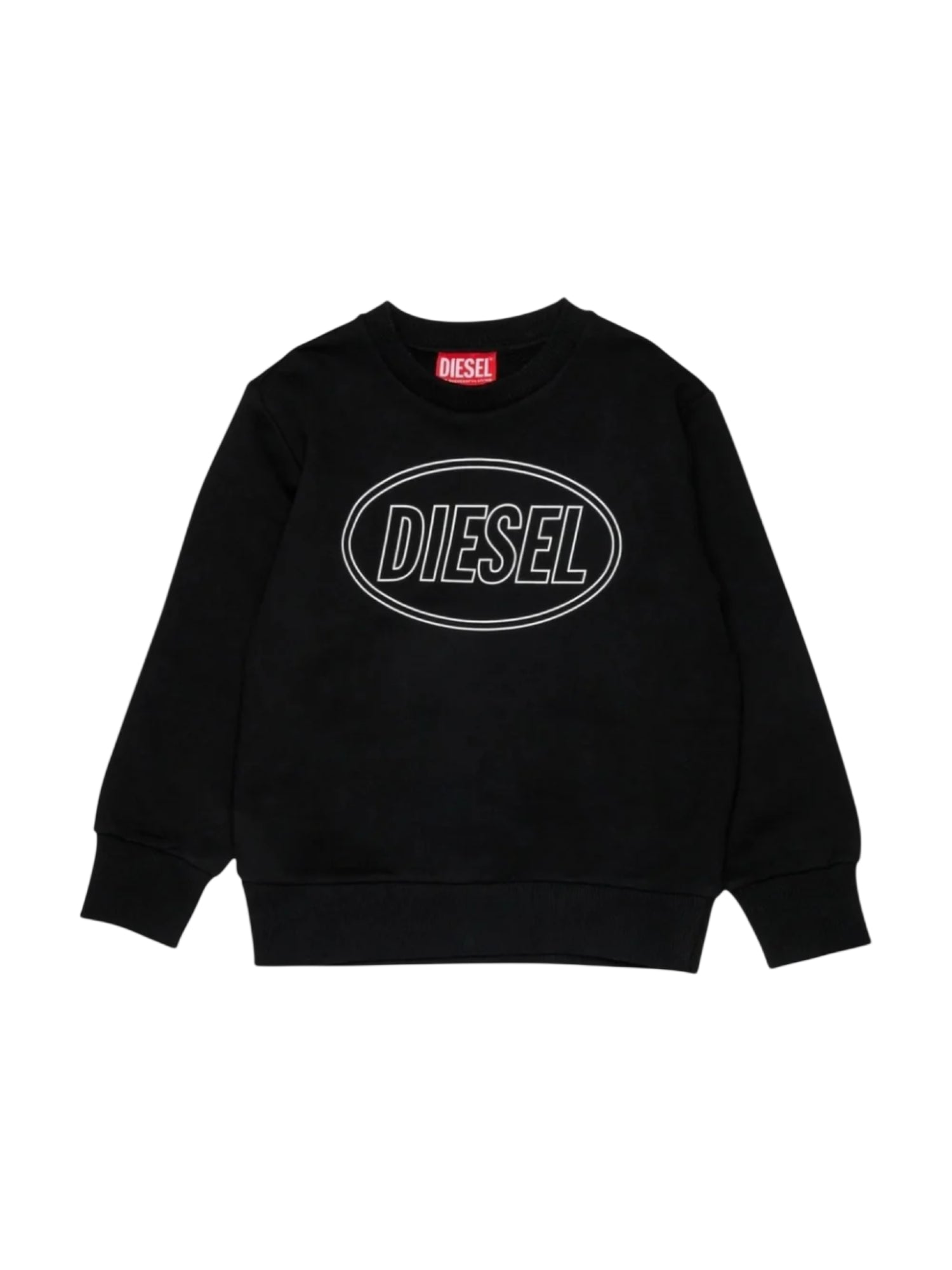 Diesel felpa bambino stampa logo nero J02611-0GEAD K900 DIESEL 