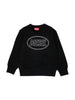 Diesel felpa bambino stampa logo nero