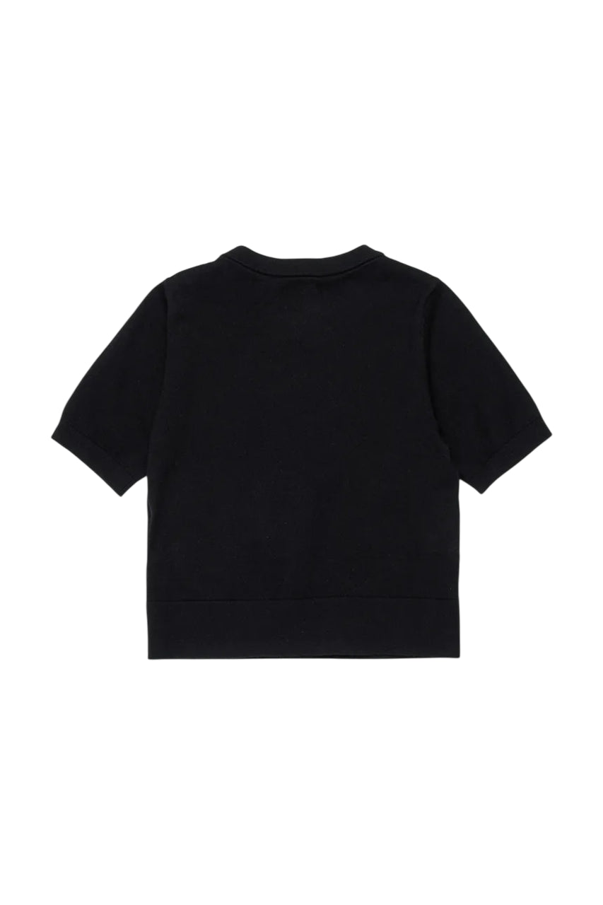 Diesel maglia bambina manica corta con logo nero J02654-RLAXU K900 DIESEL 