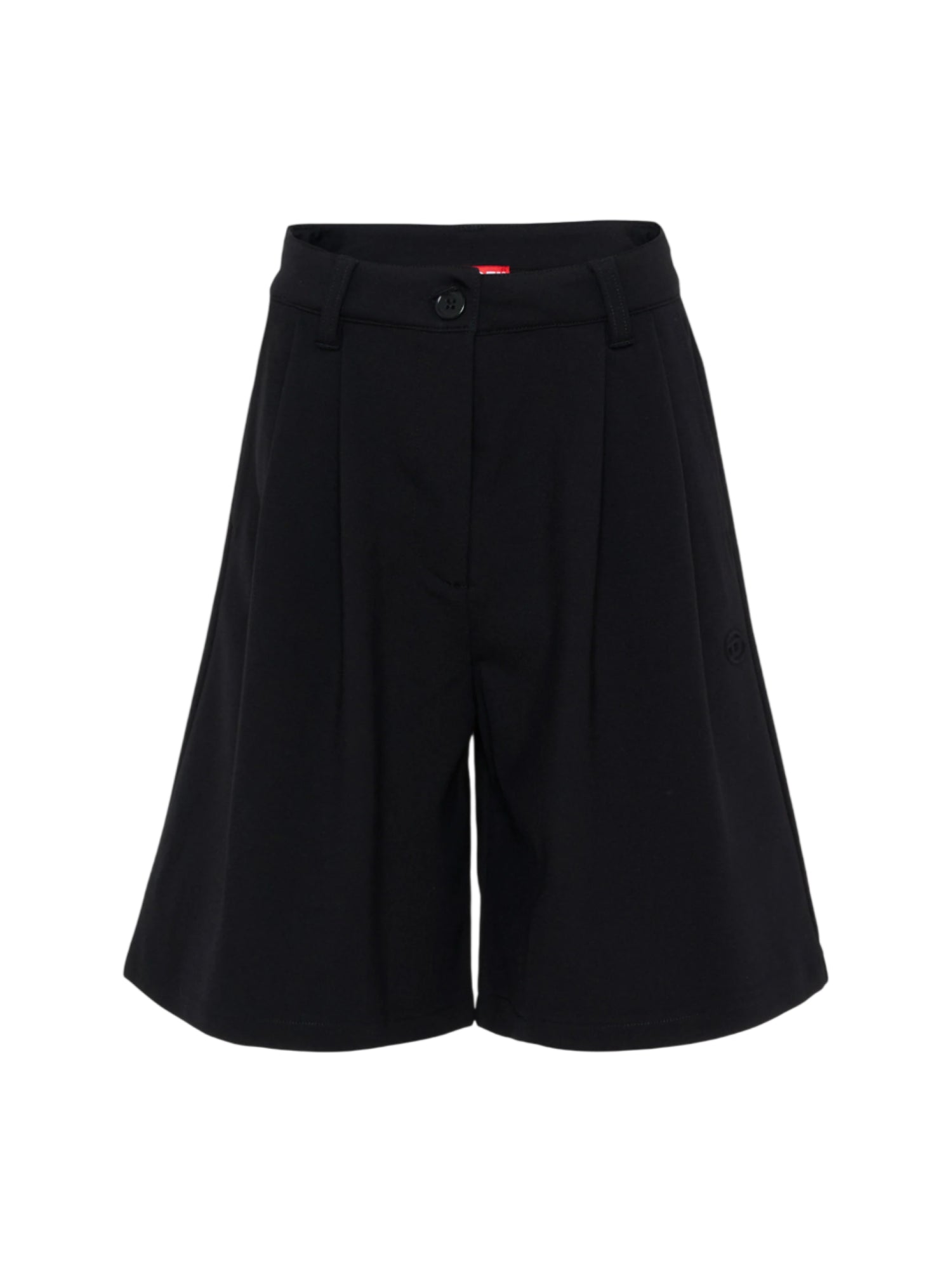 Diesel bermuda bambina Pallyn wide leg nero J02674-KYATE K900 DIESEL 