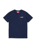 Diesel T-shirt bambino Utrim in cotone stretch blu