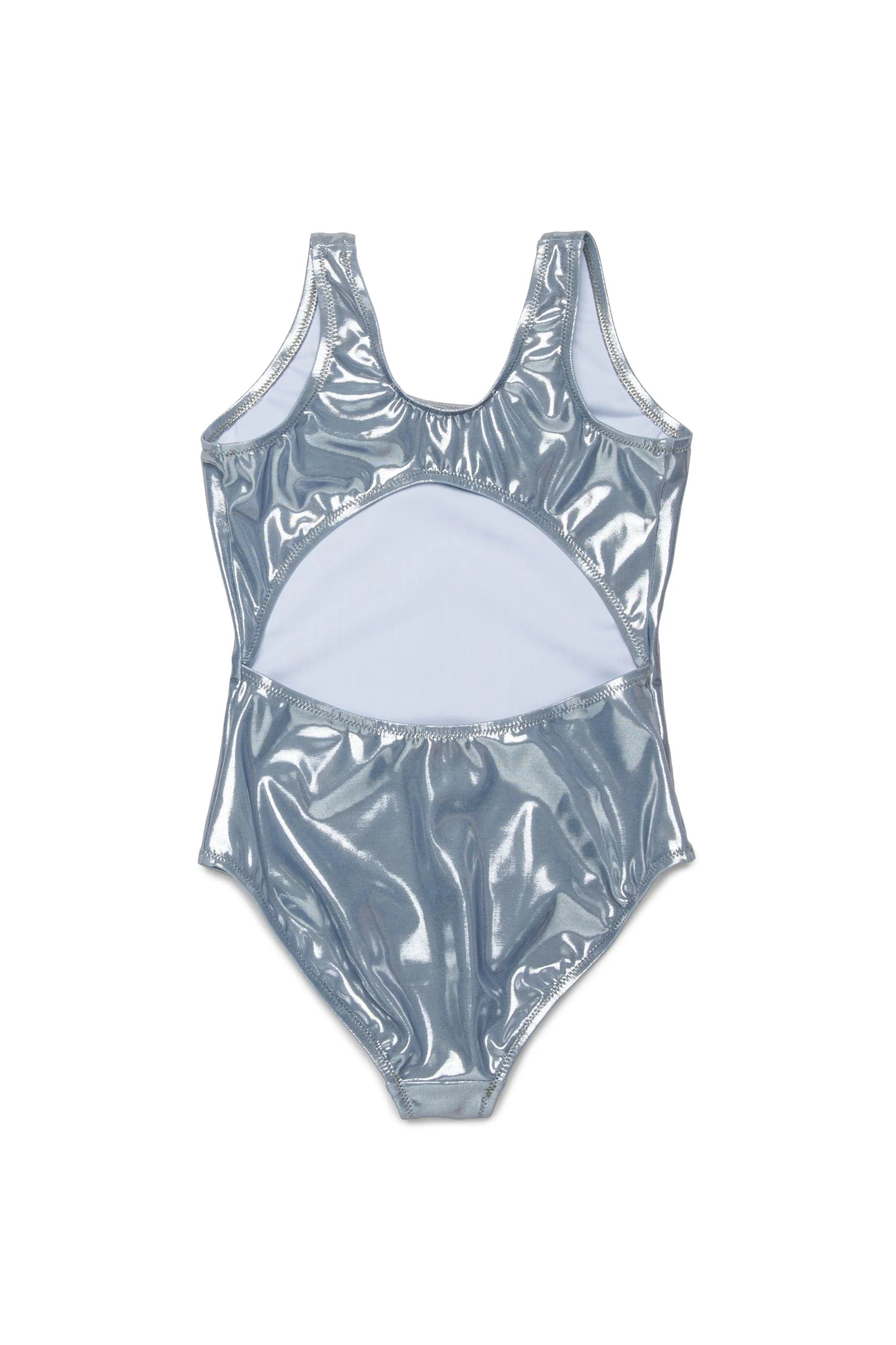 Diesel costume intero bambina in tessuto laminato argento J02721-KYA1E K90A DIESEL 