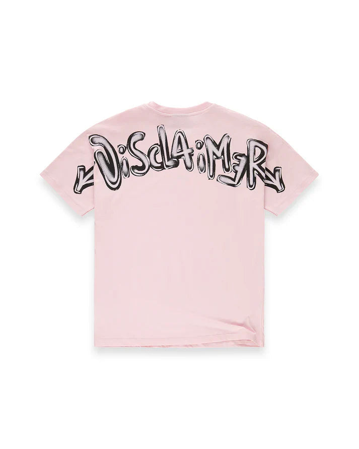 Disclaimer T-shirt uomo manica corta stampa logo rosa 55401 ROSA-ST.NERA DISCLAIMER 