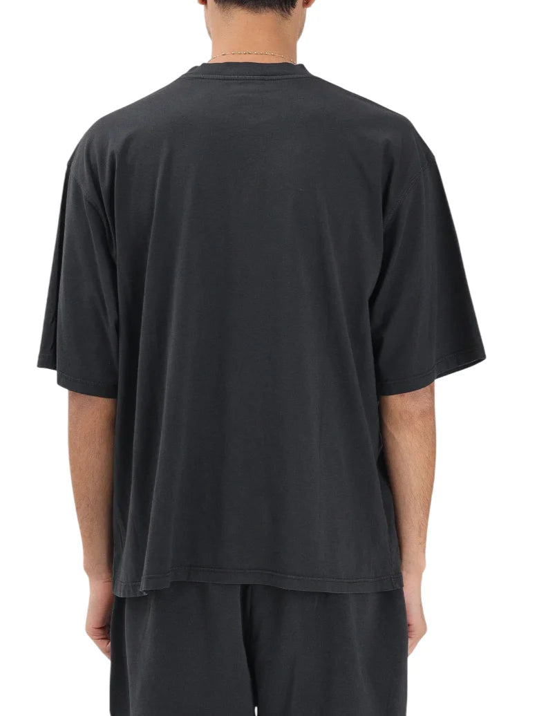 Disclaimer T-shirt uomo manica corta con logo nero 55423 TINTO IN CAPO NERO DISCLAIMER 