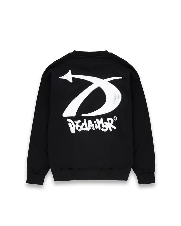 Disclaimer felpa uomo con logo posteriore nero 55449 NERO DISCLAIMER 
