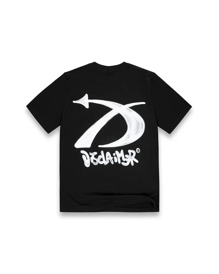 Disclaimer T-shirt uomo manica corta stampa logo nero 55450 NERO DISCLAIMER 