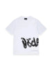 Disclaimer T-shirt uomo con logo laterale bianco