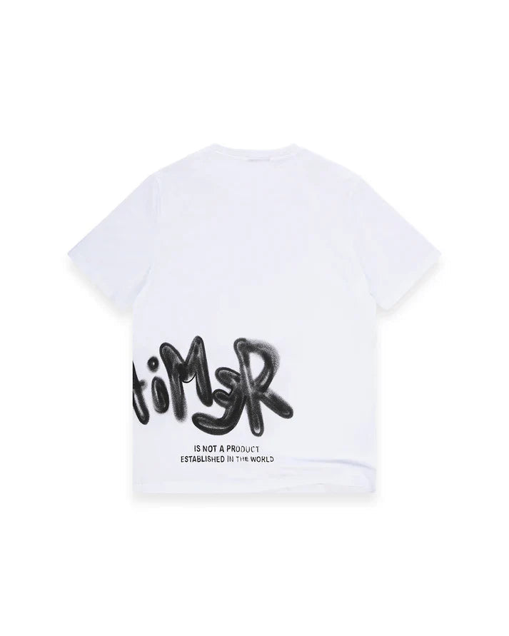 Disclaimer T-shirt uomo con logo laterale bianco 55475 BIANCO DISCLAIMER 