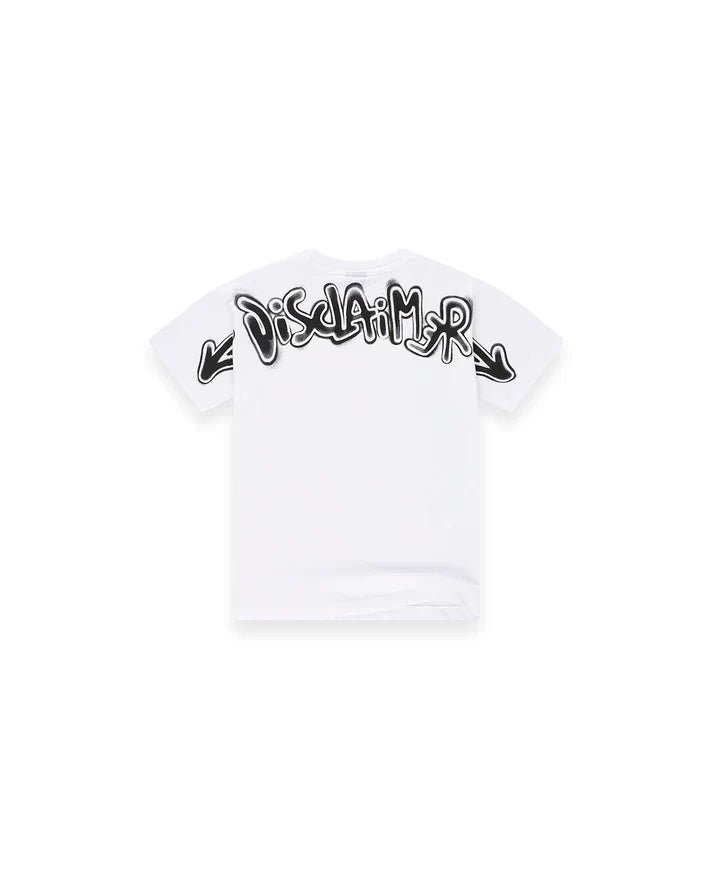 Disclaimer T-shirt bambino manica corta bianco 58804 BIANCO-ST.NERO DISCLAIMER 