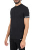 Dsquared2 T-shirt uomo manica corta con fascia logata nero bianco