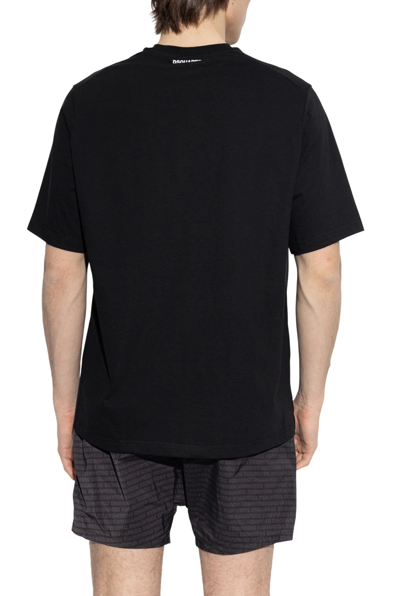 Dsquared2 T-shirt uomo manica corta in cotone nero D9M3Z6280 001 DSQUARED2 