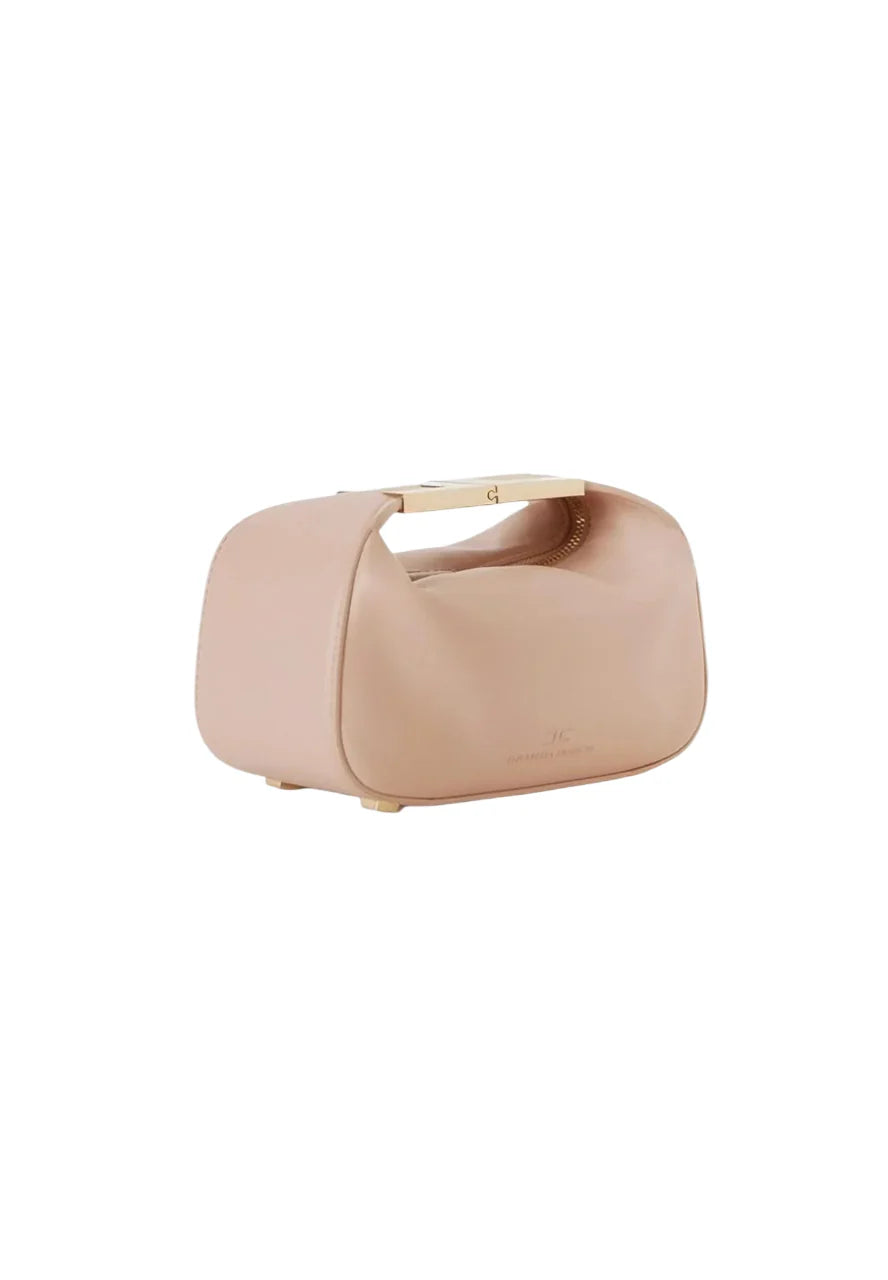 Elisabetta Franchi borsa a mano in ecopelle con placca logo nude BS07A62 EA1 ELISABETTA FRANCHI 