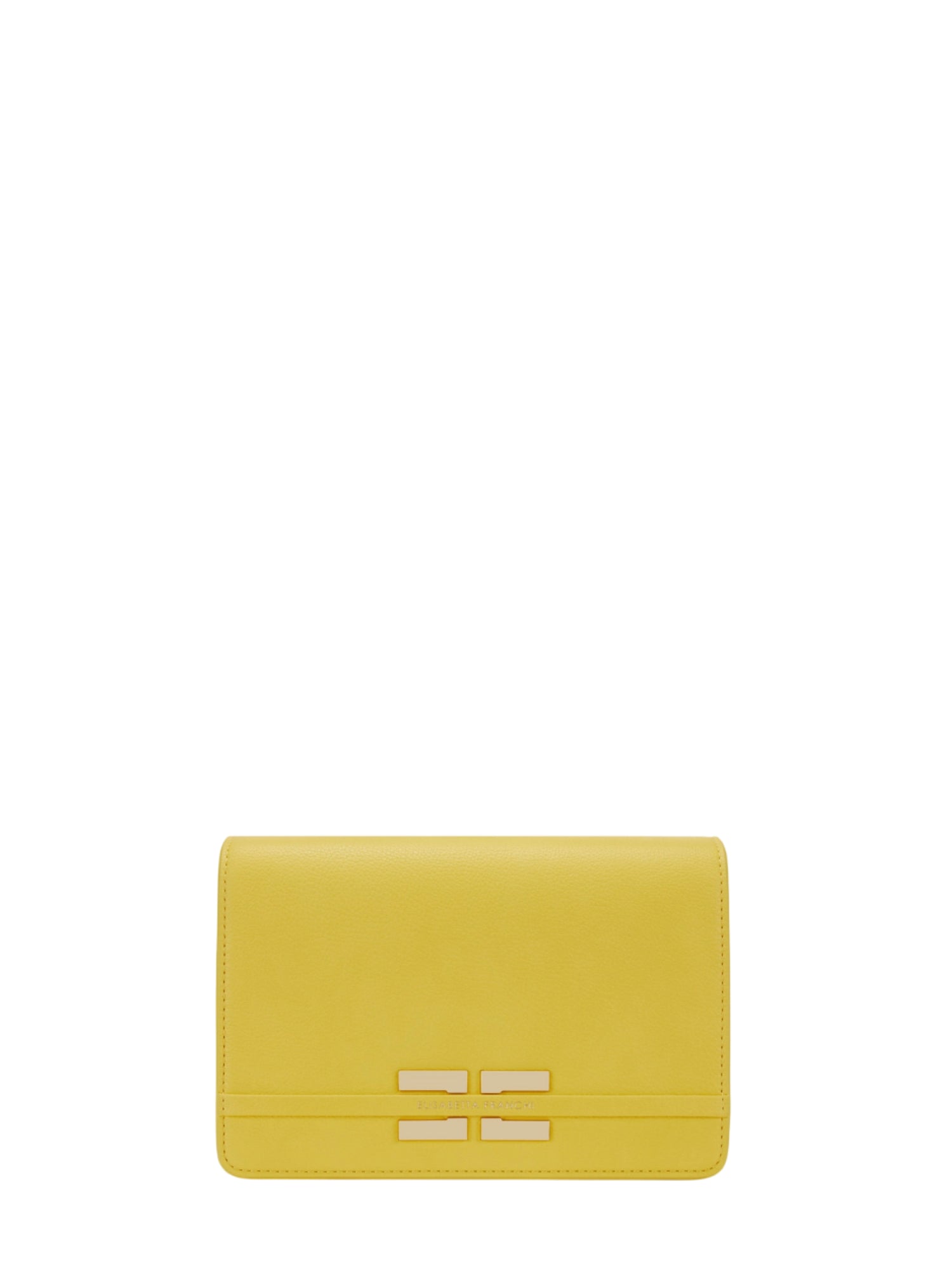 Elisabetta Franchi borsa a tracolla in ecopelle martellata gialla BS39A61 EV4 ELISABETTA FRANCHI 