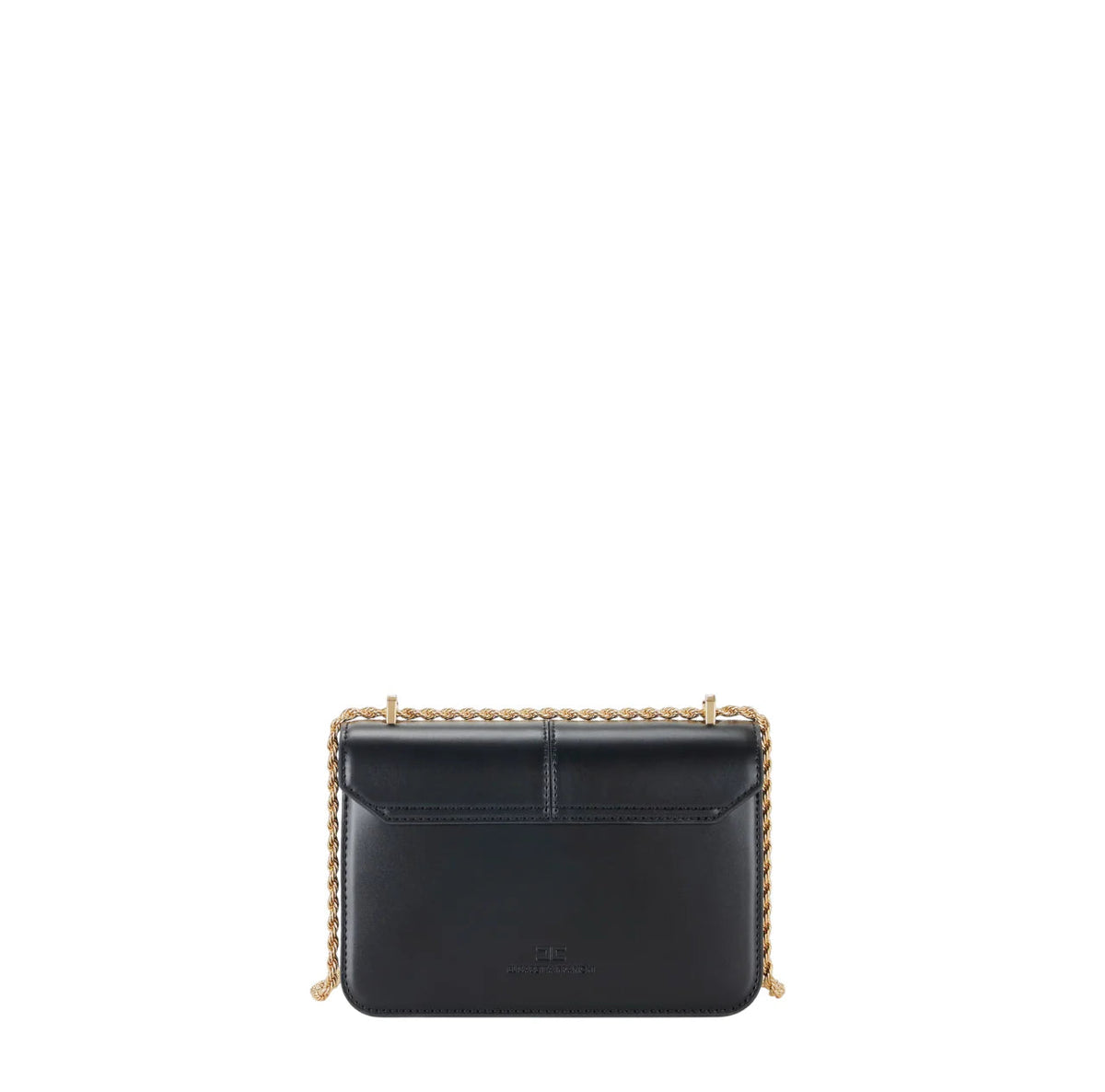 Elisabetta Franchi borsa a tracolla con logo iconico nero BS91A61 110 ELISABETTA FRANCHI 