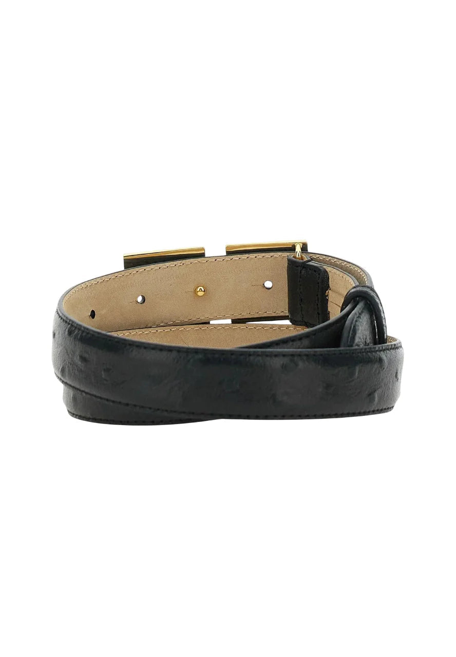Elisabetta Franchi cintura in pelle con logo h2,5 nero oro<BR/><BR/><BR/><BR/><BR/><BR/><BR/><BR/><BR/><BR/>Elisabetta Franchi cintura <BR/><BR/> CT25S62 110 ELISABETTA FRANCHI 